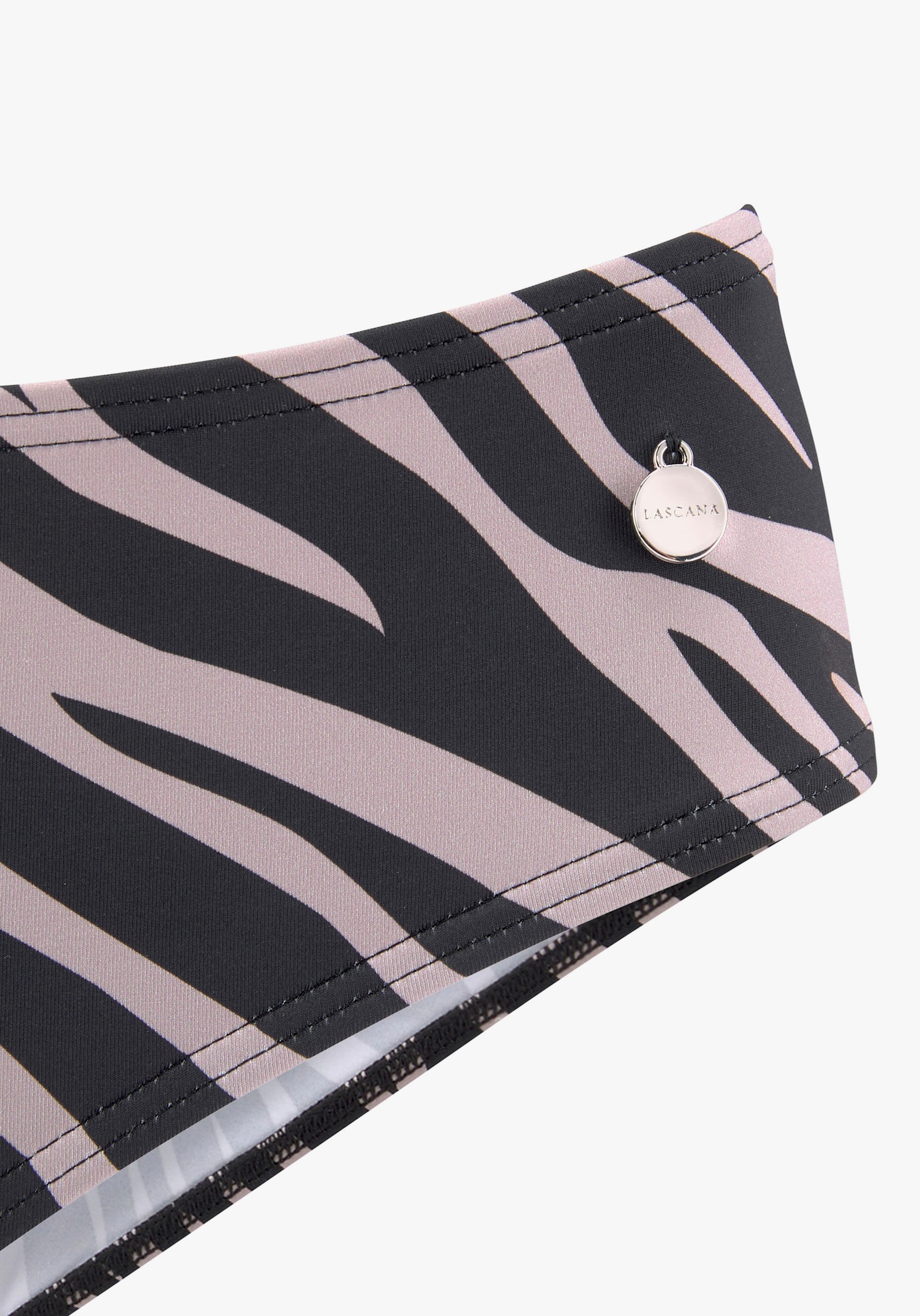 LASCANA Bikini-Hose - schwarz-bedruckt