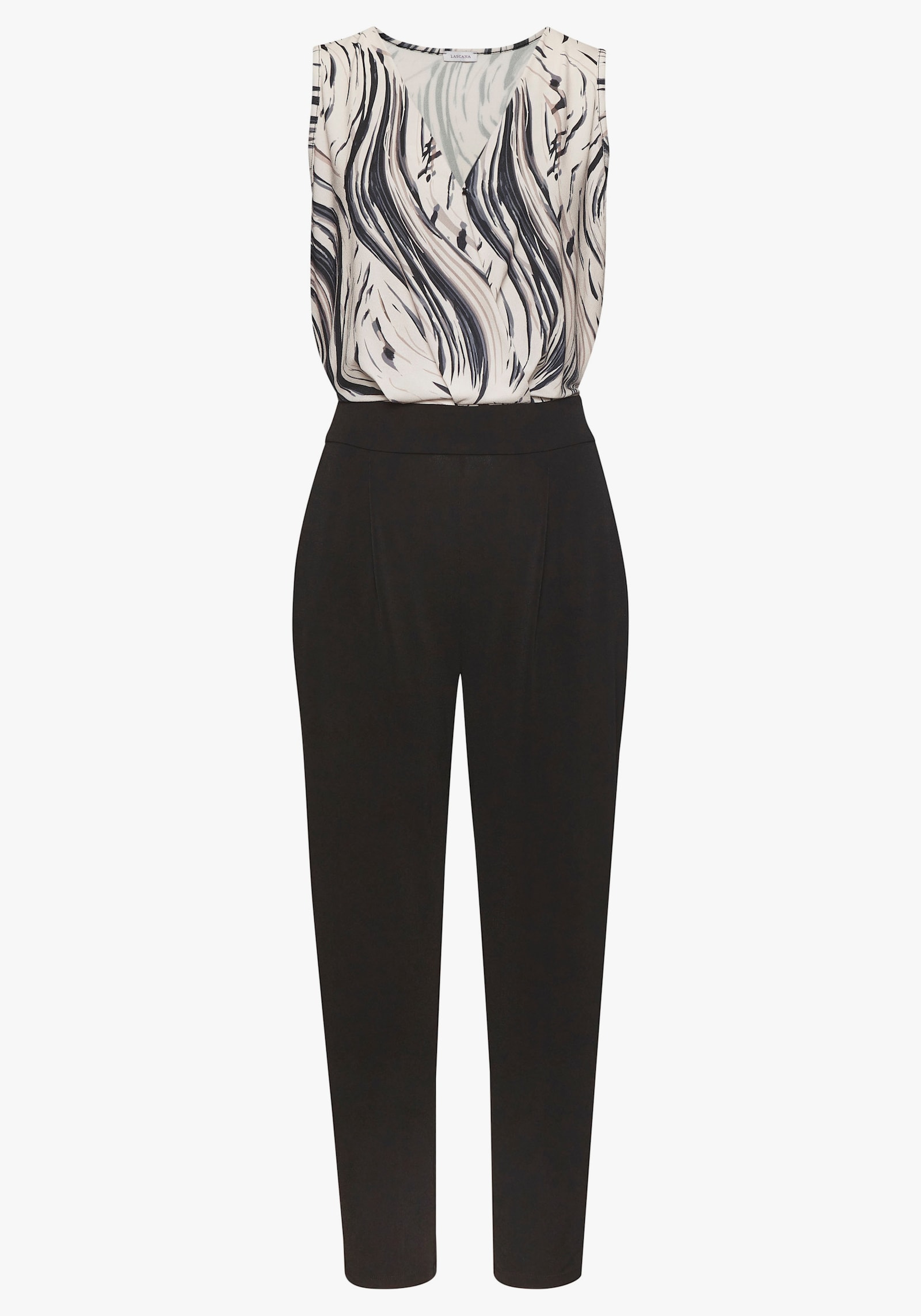 LASCANA Overall - beige-schwarz