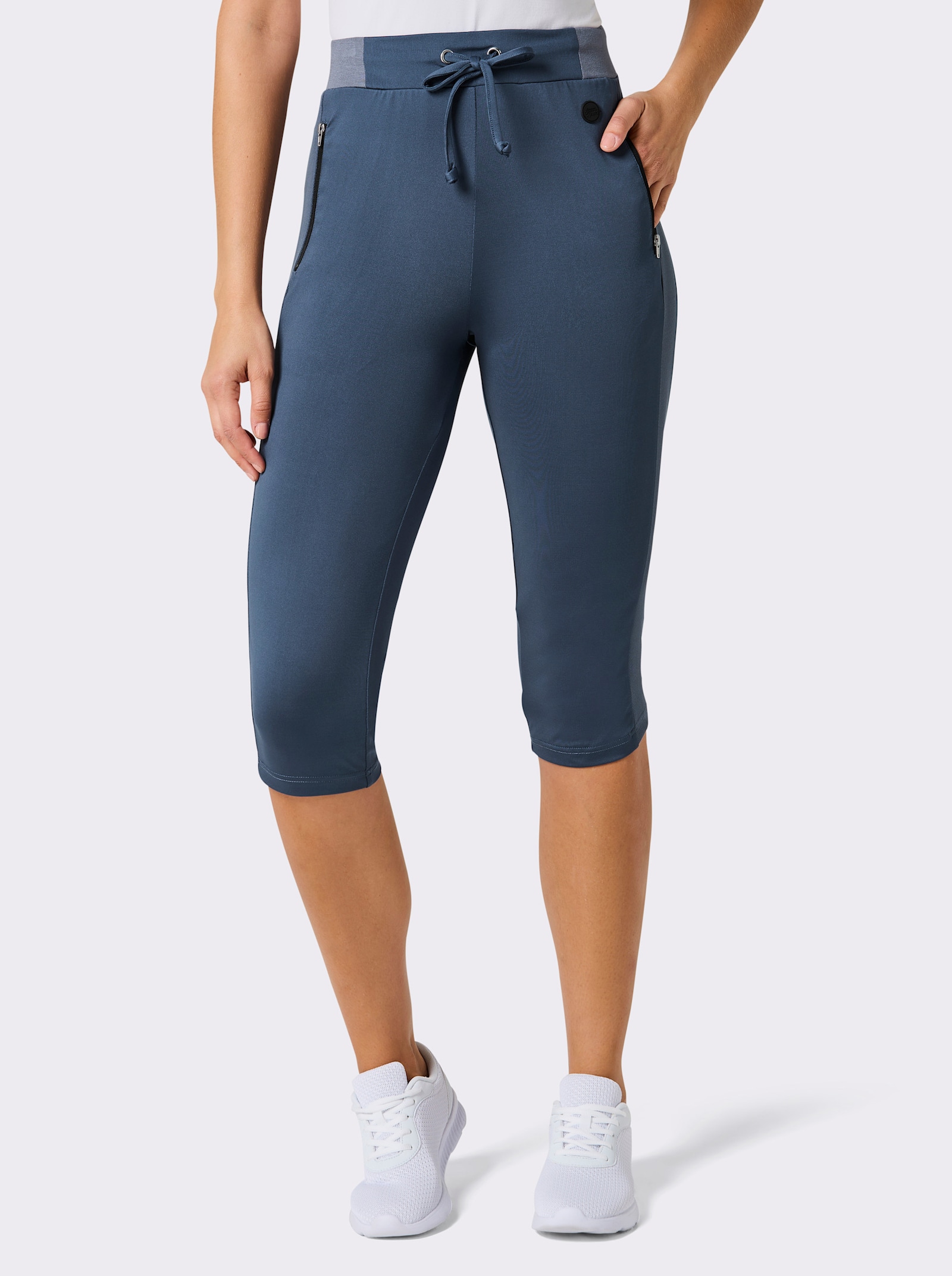 Catamaran Sports Caprileggings mit Teil-Dehnbund - rauchblau