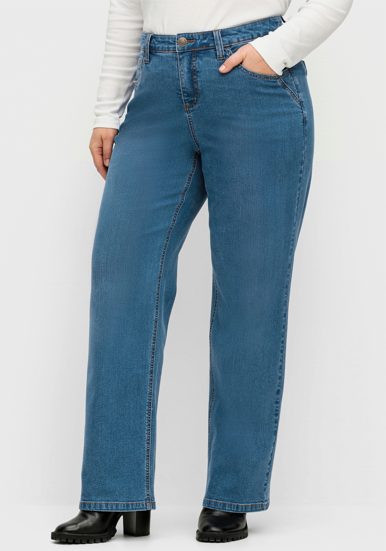 sheego Jeans - blue denim