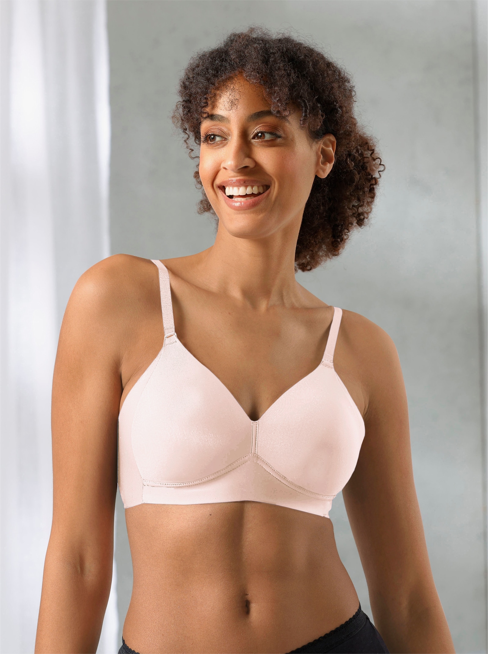 Naturana T-shirtbeha zonder beugel - lichtroze