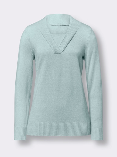 2-in-1-Pullover in kalkmint-meliert Witt