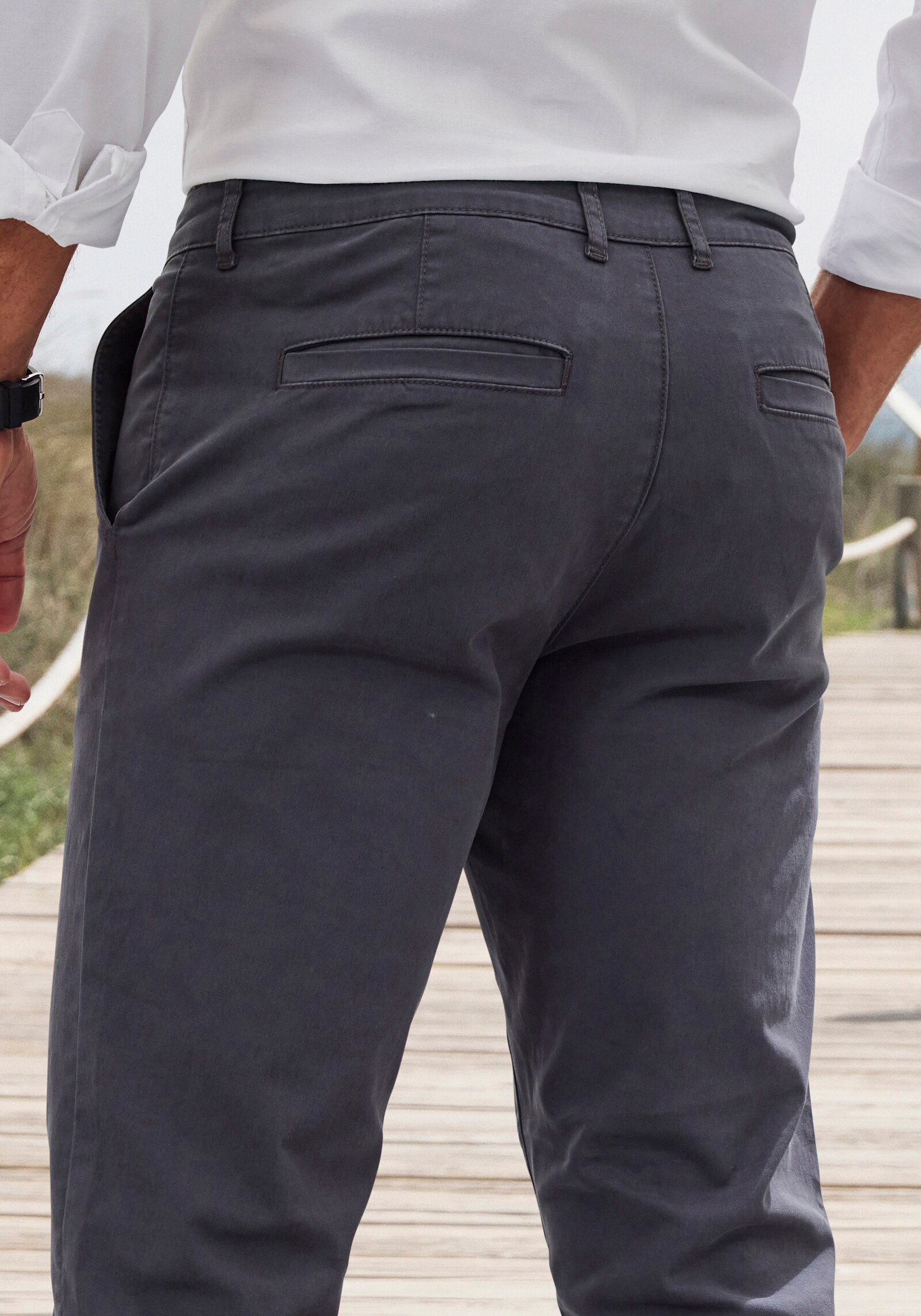 H.I.S Chinohose - anthrazit