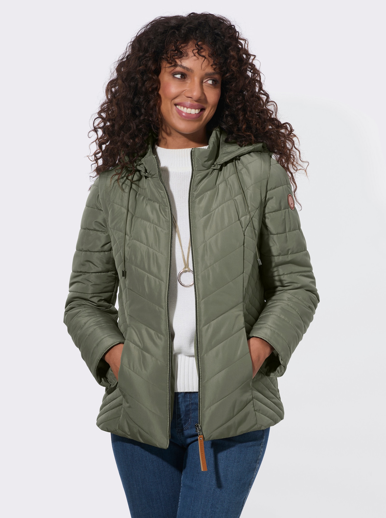 2-in-1-Jacke auch als Weste tragbar - khaki