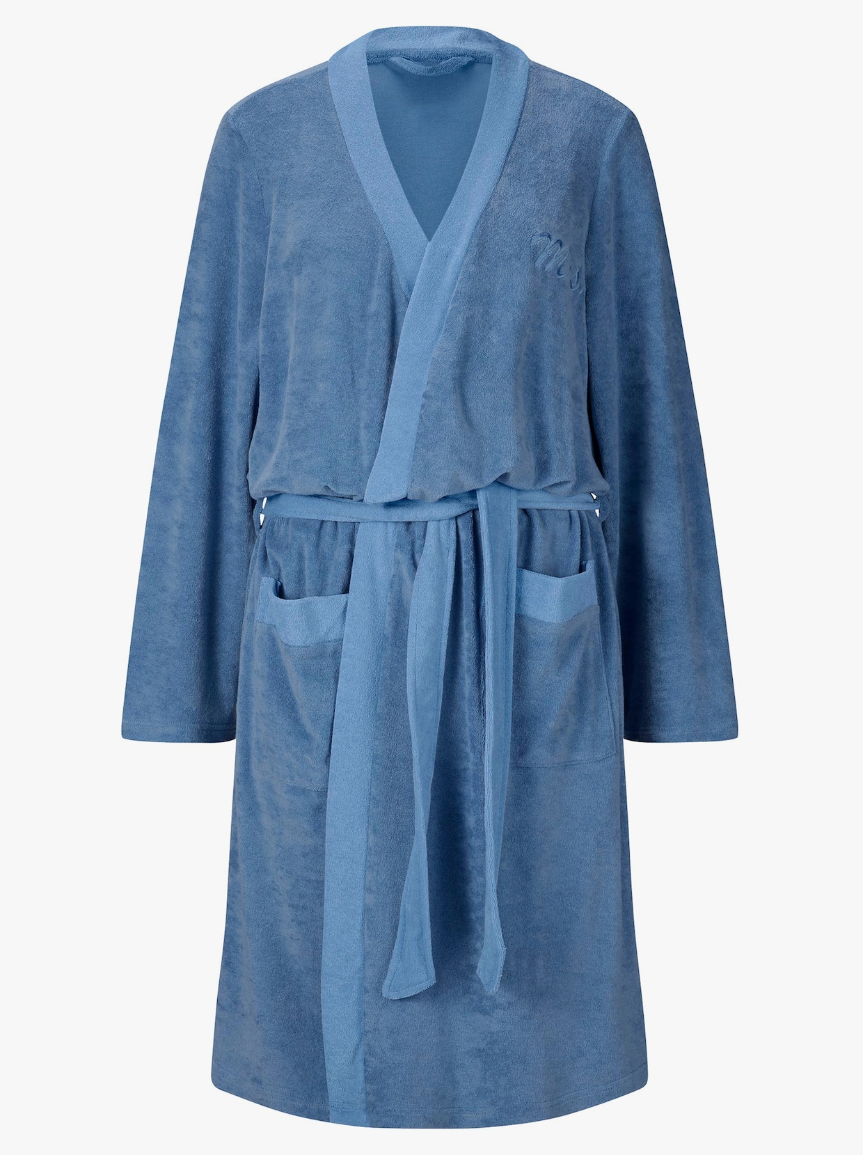 feel good Bademantel - mittelblau