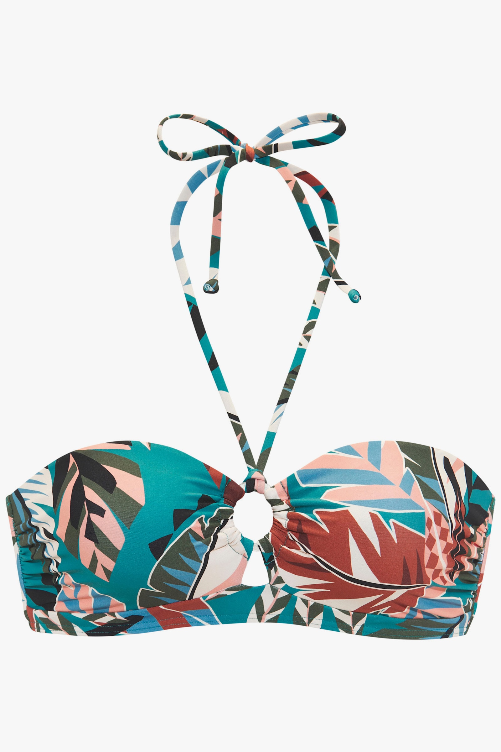 Buffalo Bandeau-Bikini-Top - aqua bedruckt