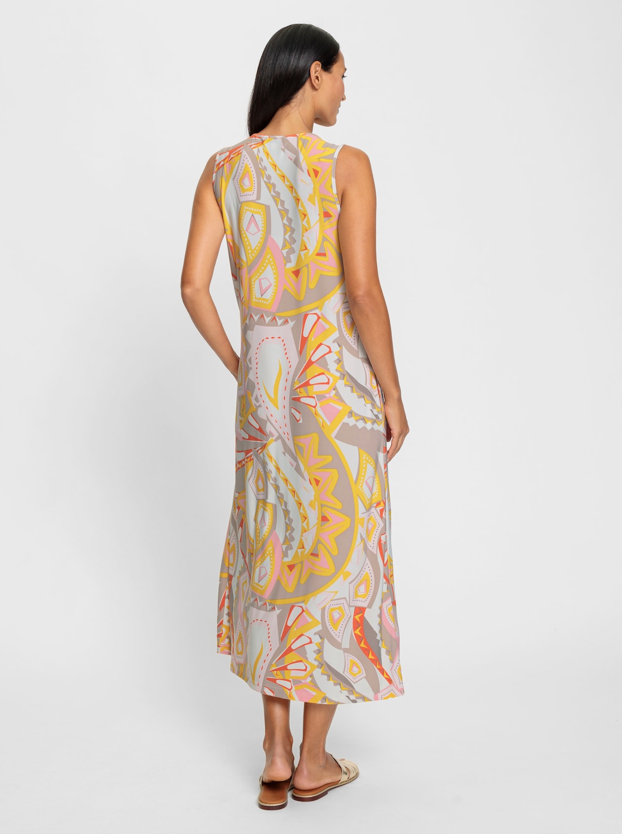 heine Robe en jersey - rose clair-écru imprimé