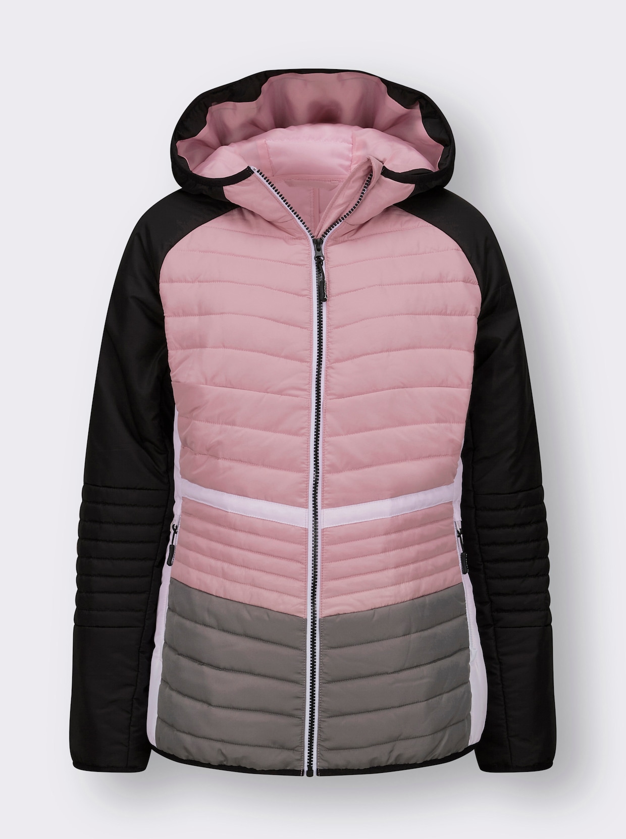 Steppjacke - schwarz-hortensie