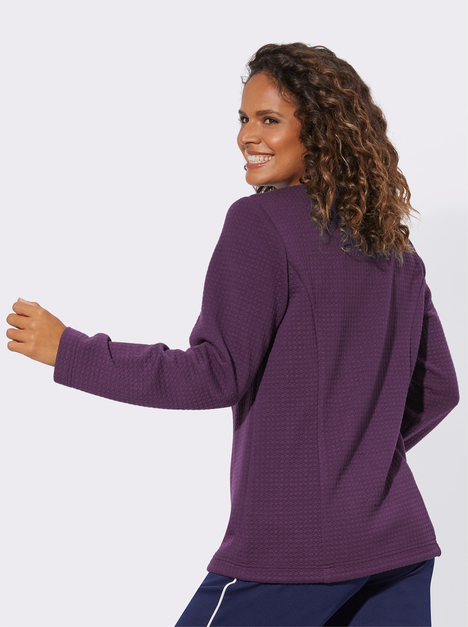 Catamaran Sports Funktionsjacke in Waffelstruktur - traube