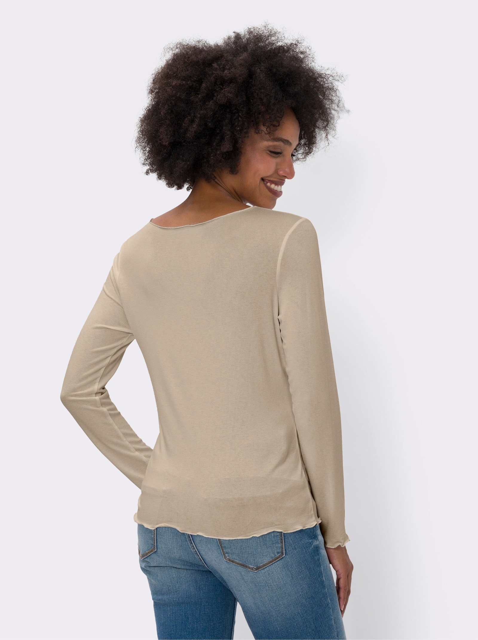 heine Shirt-Set in Viskose-Qualität - beige-ecru