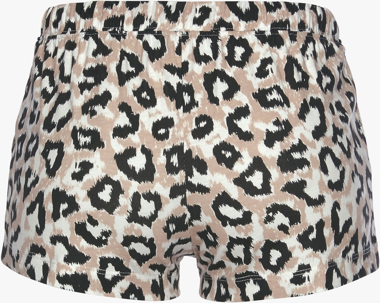 LASCANA Schlafshorts - ecru-nougat-schwarz