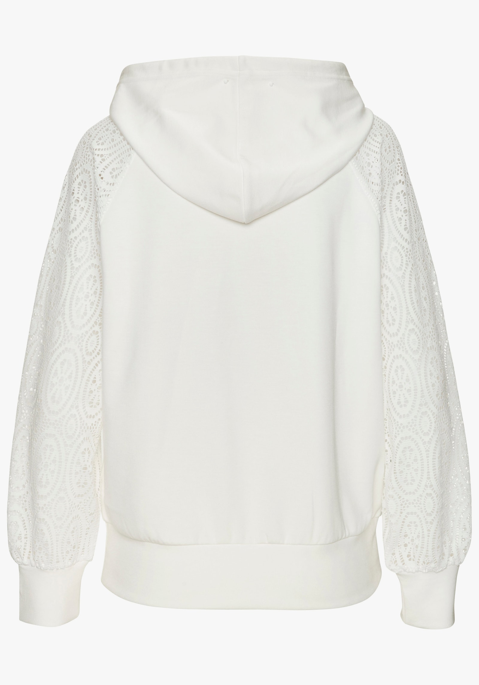 LASCANA Kapuzensweatshirt - weiß