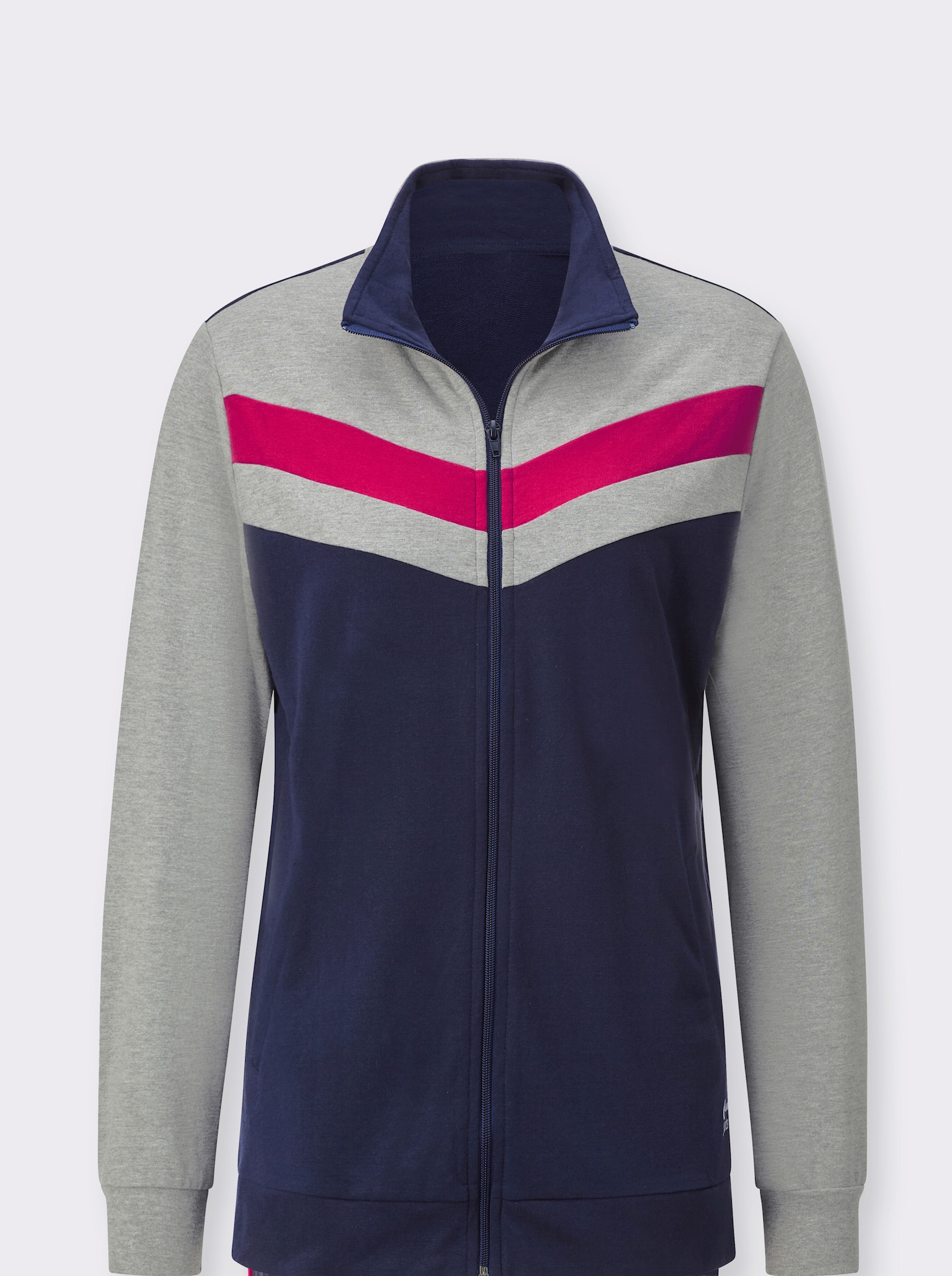 Catamaran Sports Freizeitanzug in formstabiler Sweat-Qualität - marine-pink