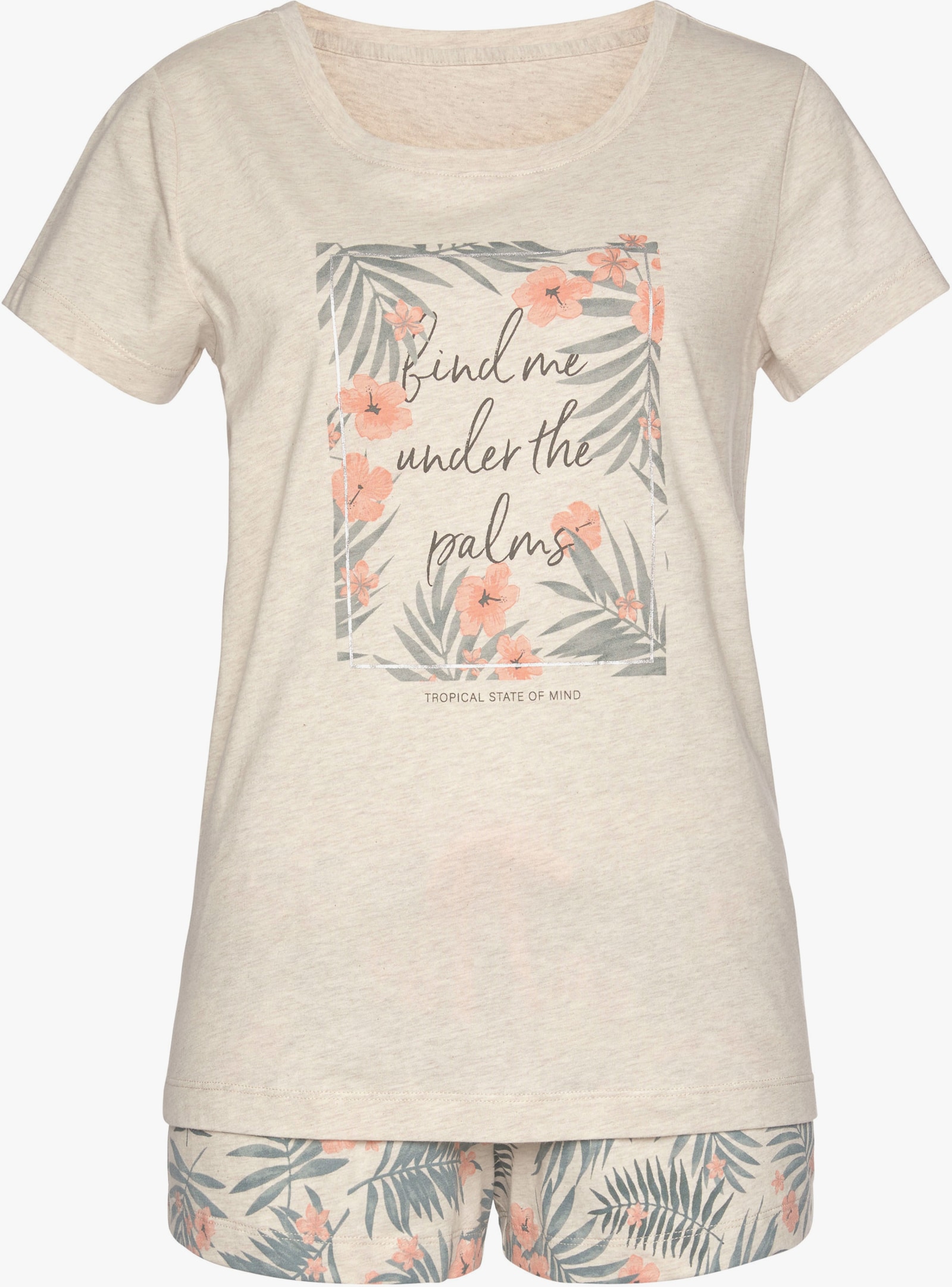 LASCANA Shorty - sand-bedruckt