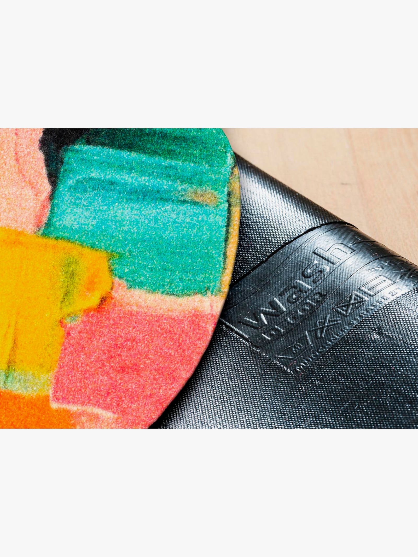 wash+dry by Kleen-Tex Fußmatte - gelb-bedruckt