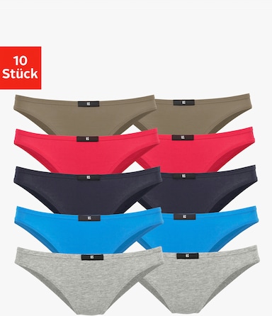 H.I.S Slip - rouge-rouge, marine, bleu, kaki, gris chiné