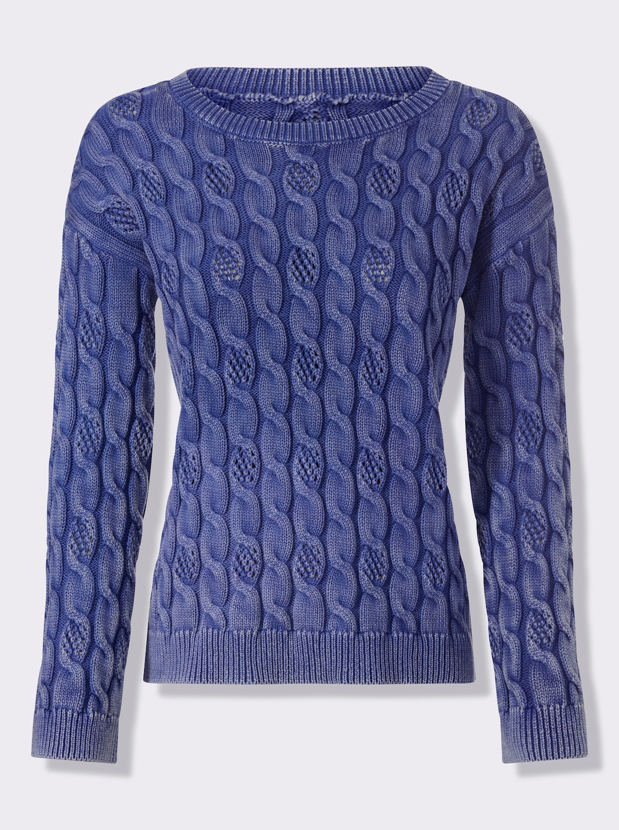 heine Pull encolure ronde - bleu jean