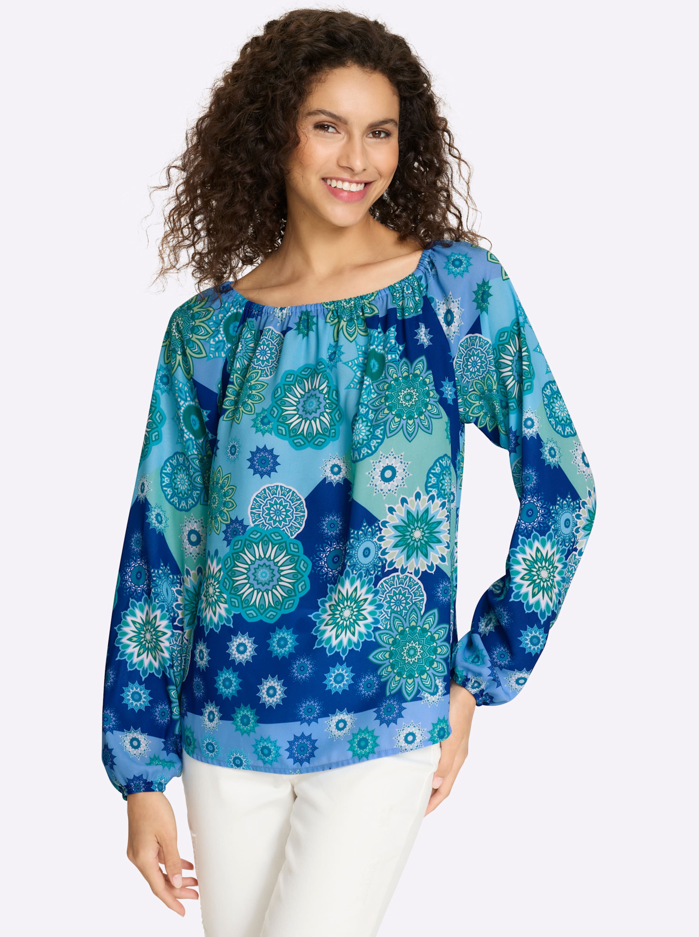 Druckbluse