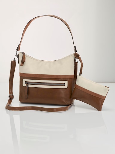 Handtaschen-Set, 2-tlg. - braun