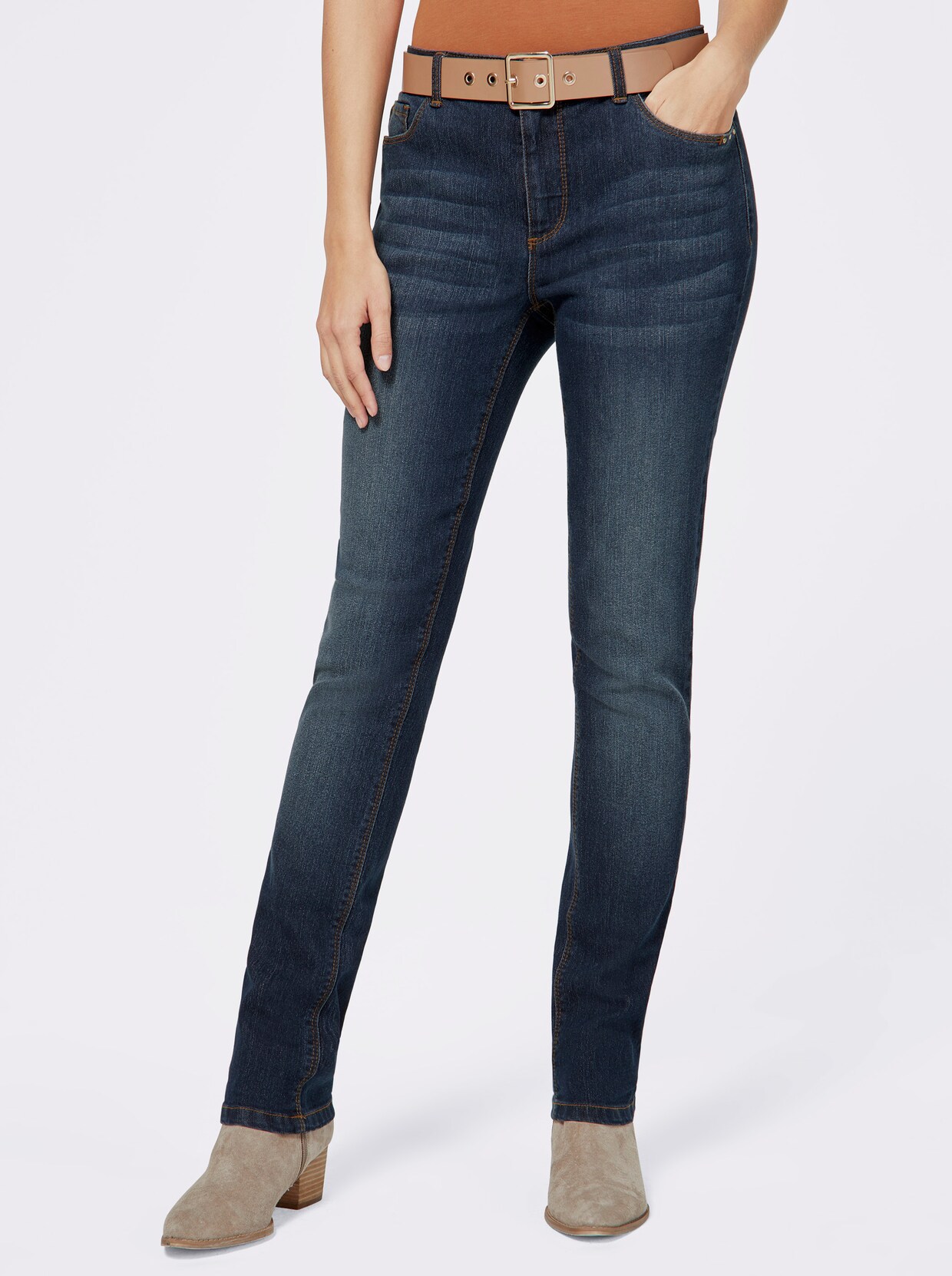 Gerade Jeans - dark blue