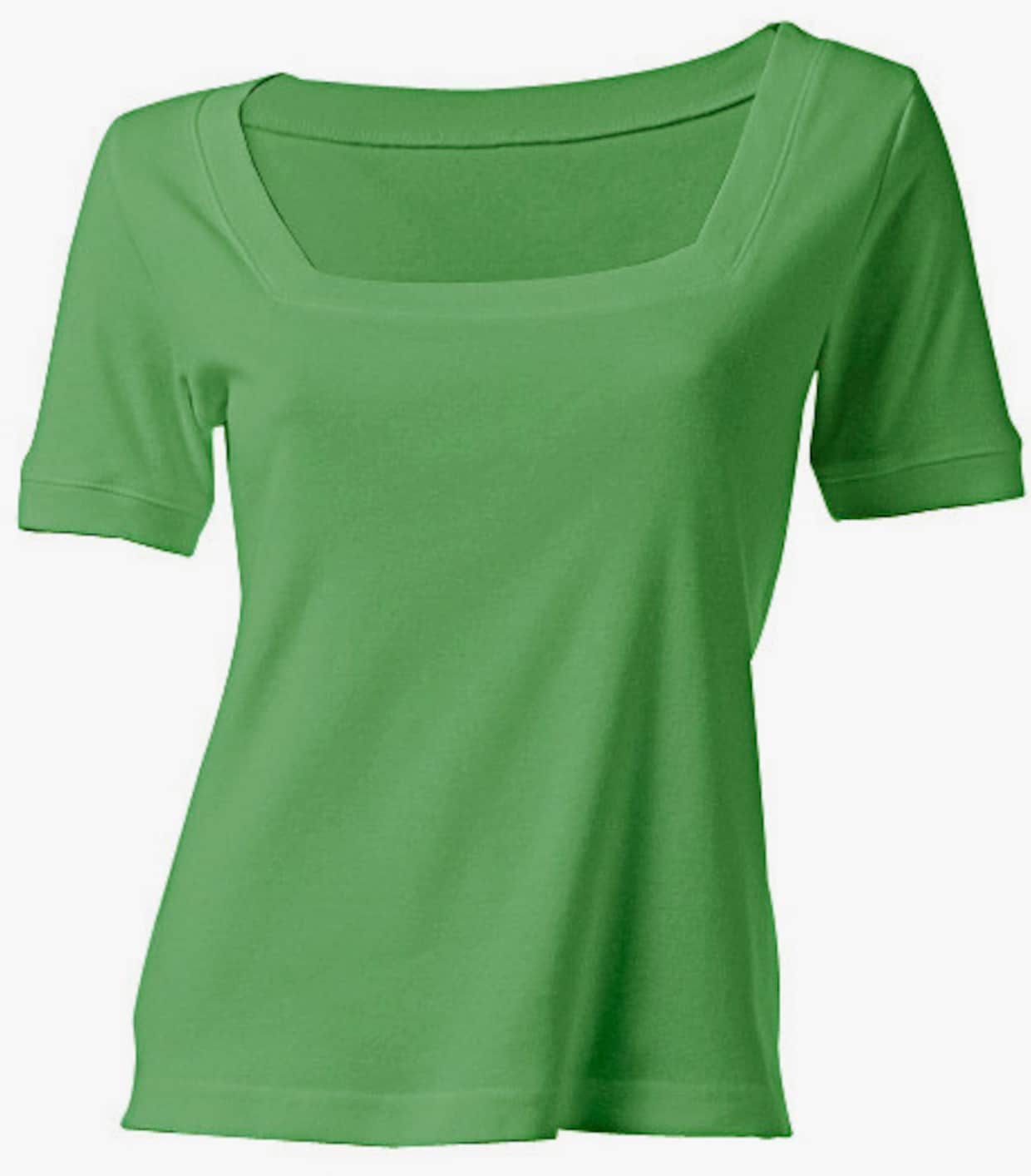 heine T-shirt à encolure carrée - vert