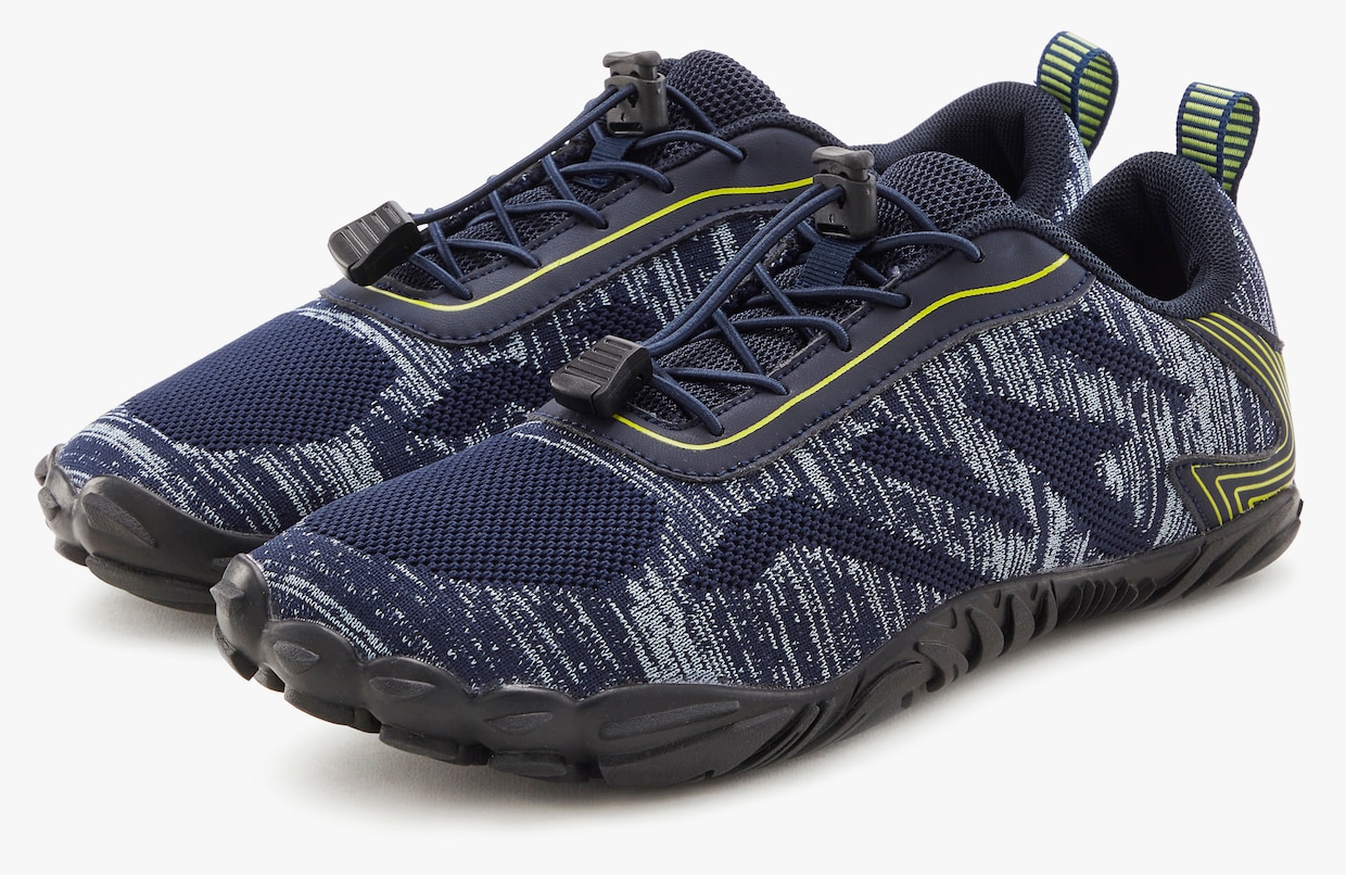 Sneaker - navy/gelb