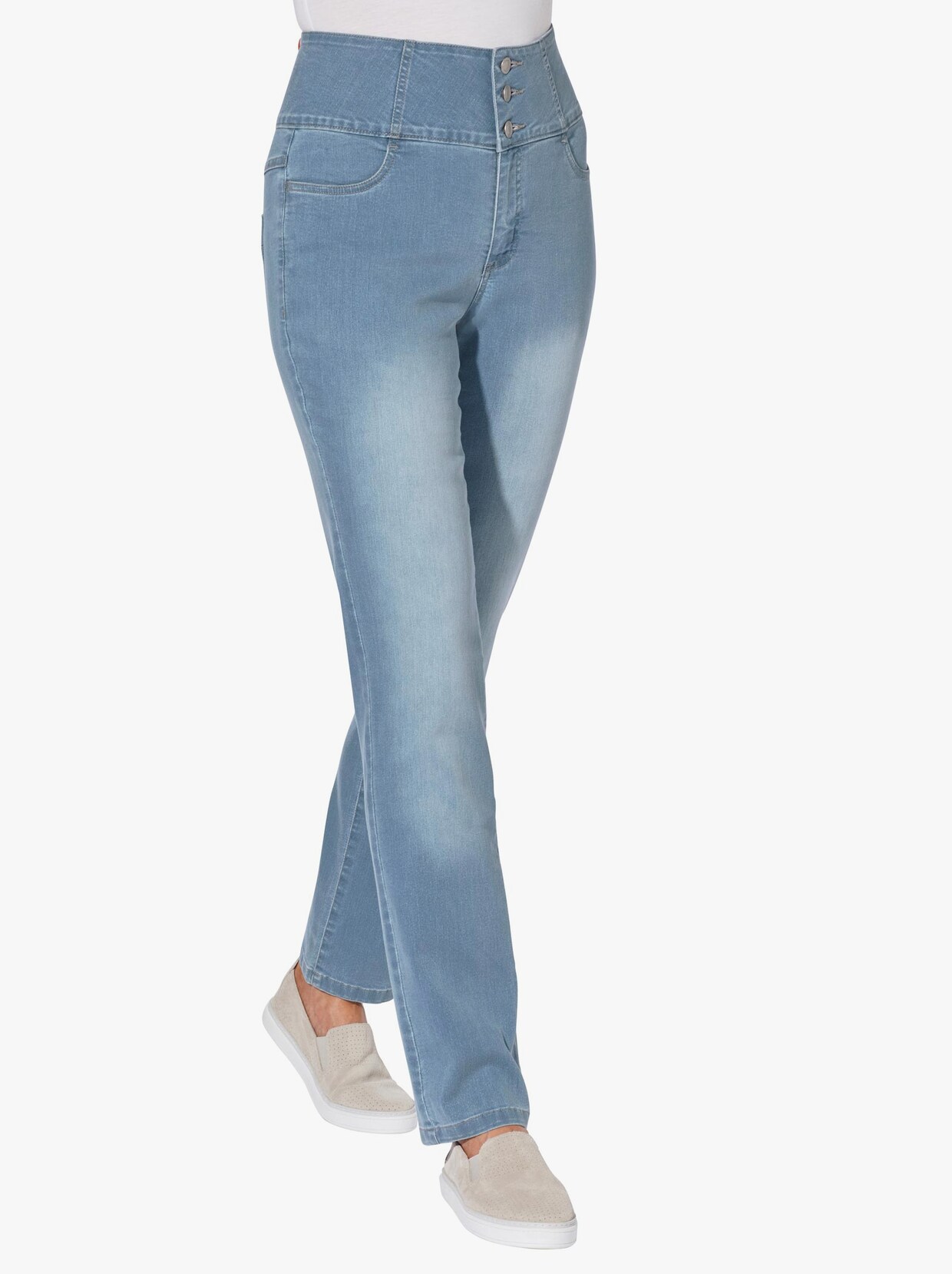 Jeans - blue-bleached