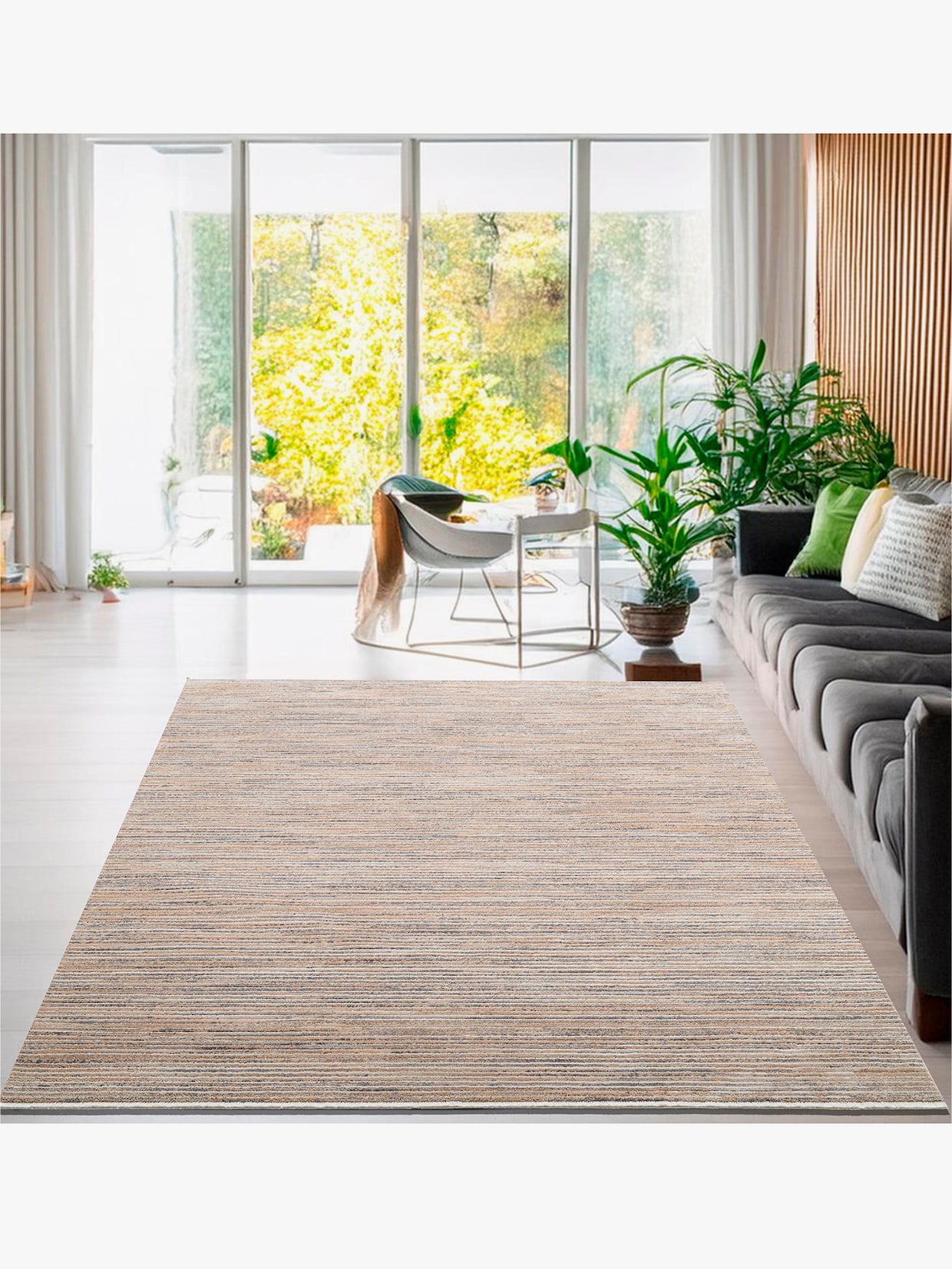 Theko Teppich - beige-meliert