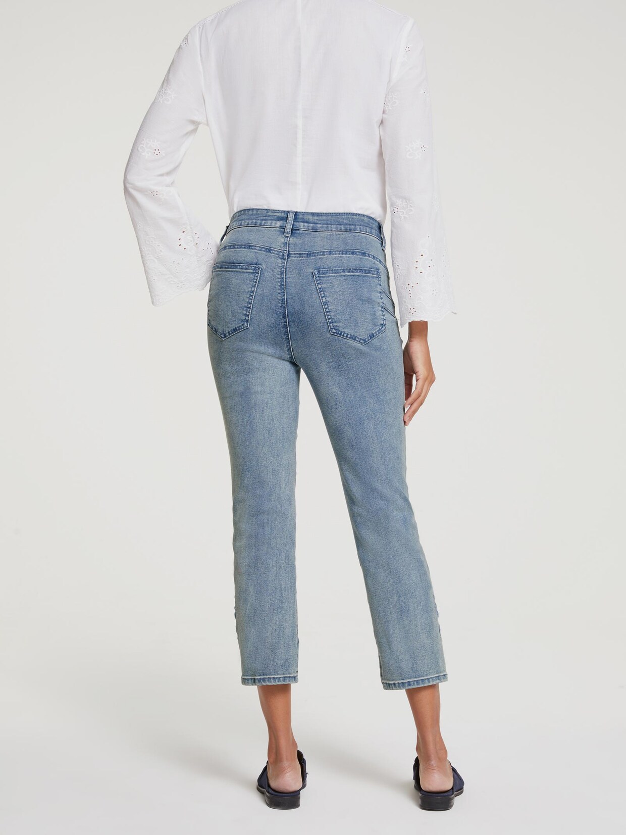 Linea Tesini Push-up-Jeans - jeansblau