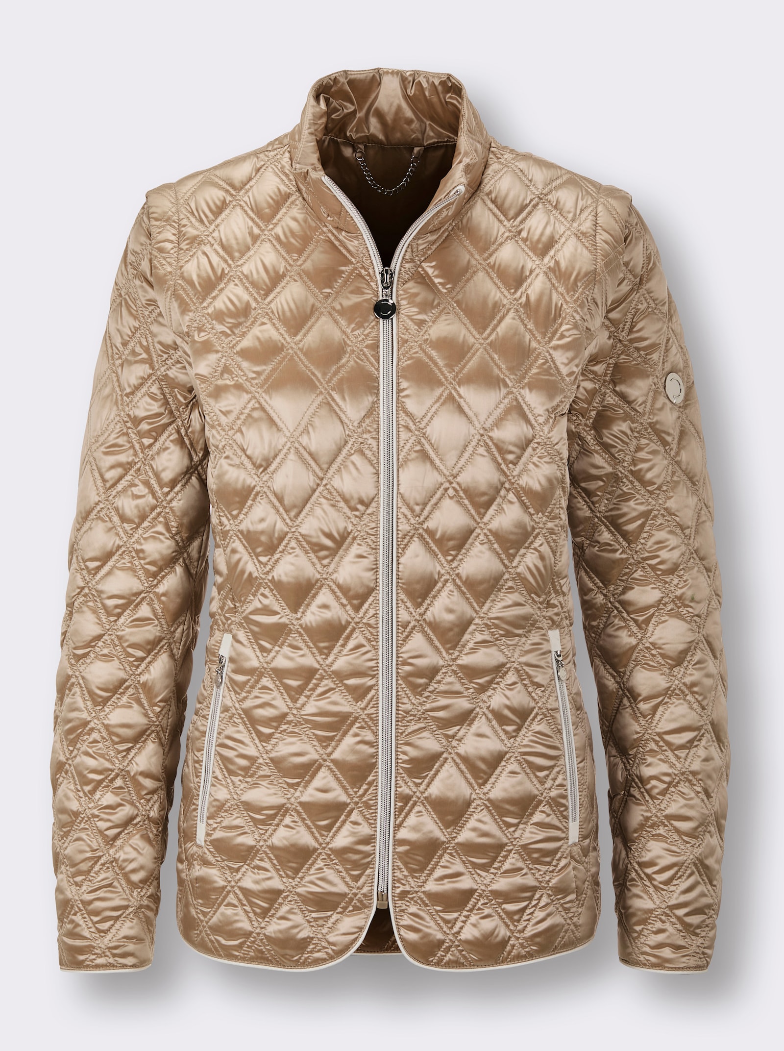 CREATION L PREMIUM Veste légère en duvet, 2 façons de la porter - beige