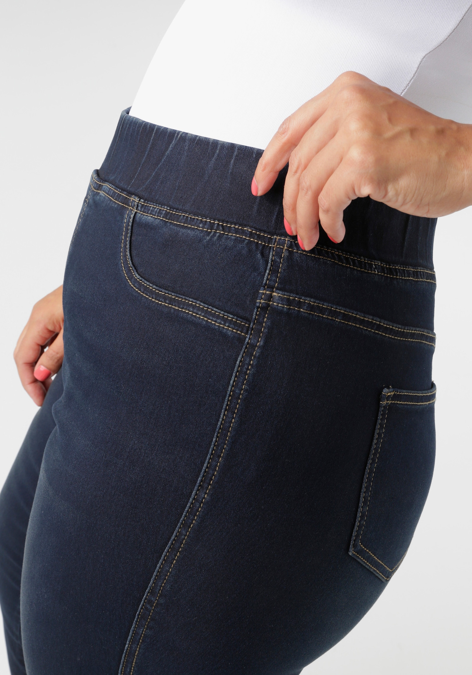 Aniston PLUS Jeansleggings - blue