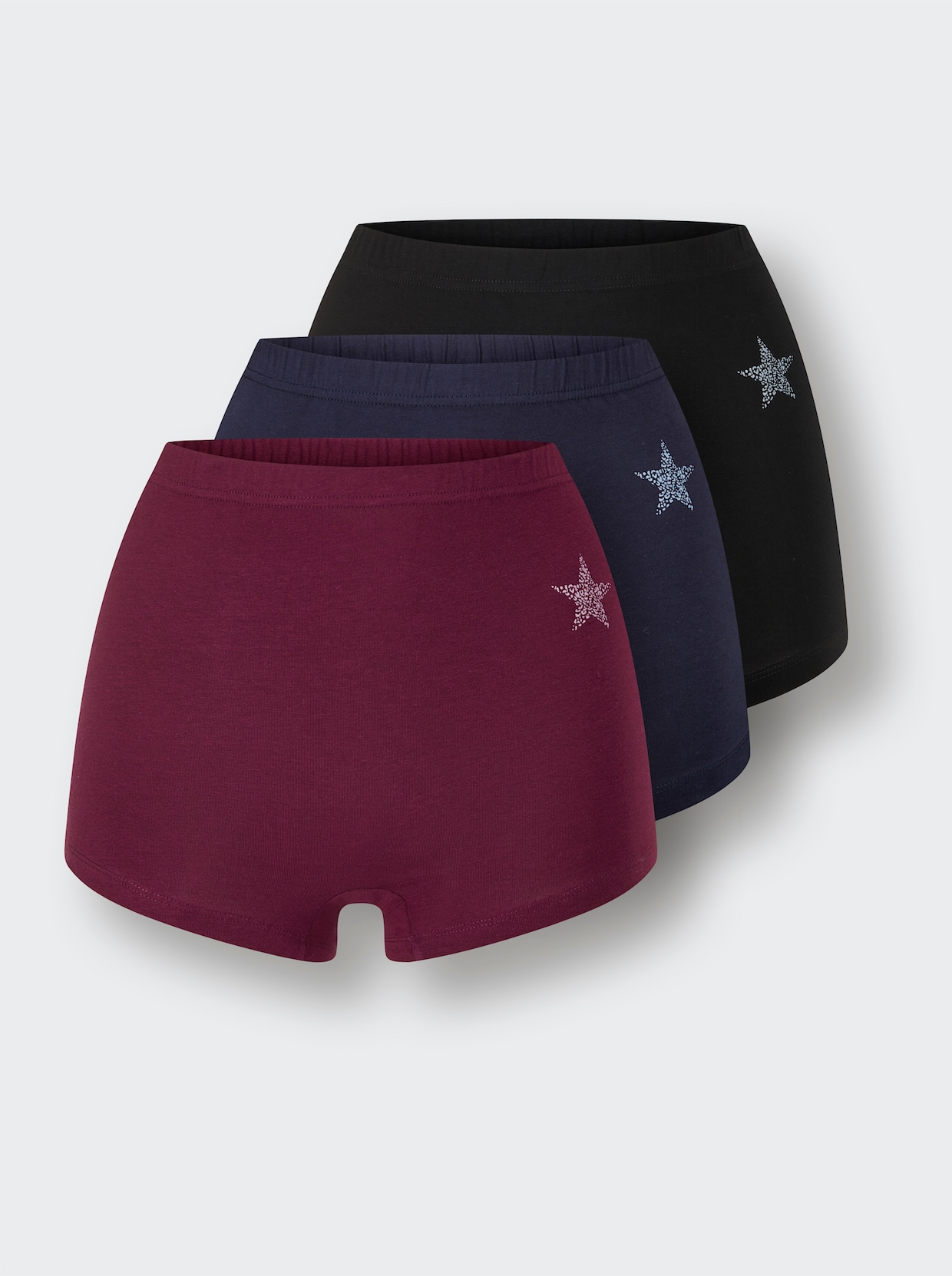 Panty - marine + schwarz + bordeaux