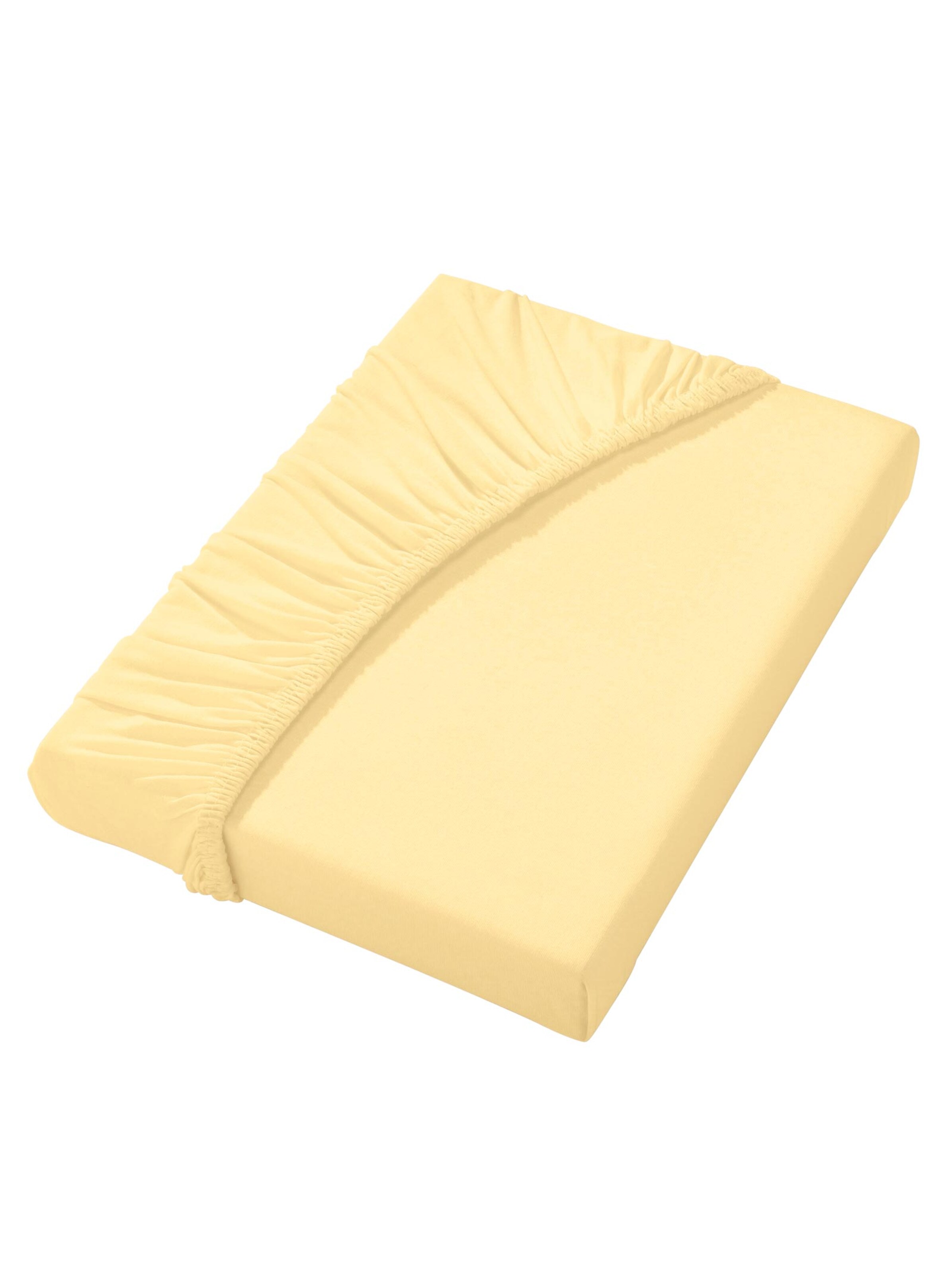 Spannbetttuch - vanillegelb