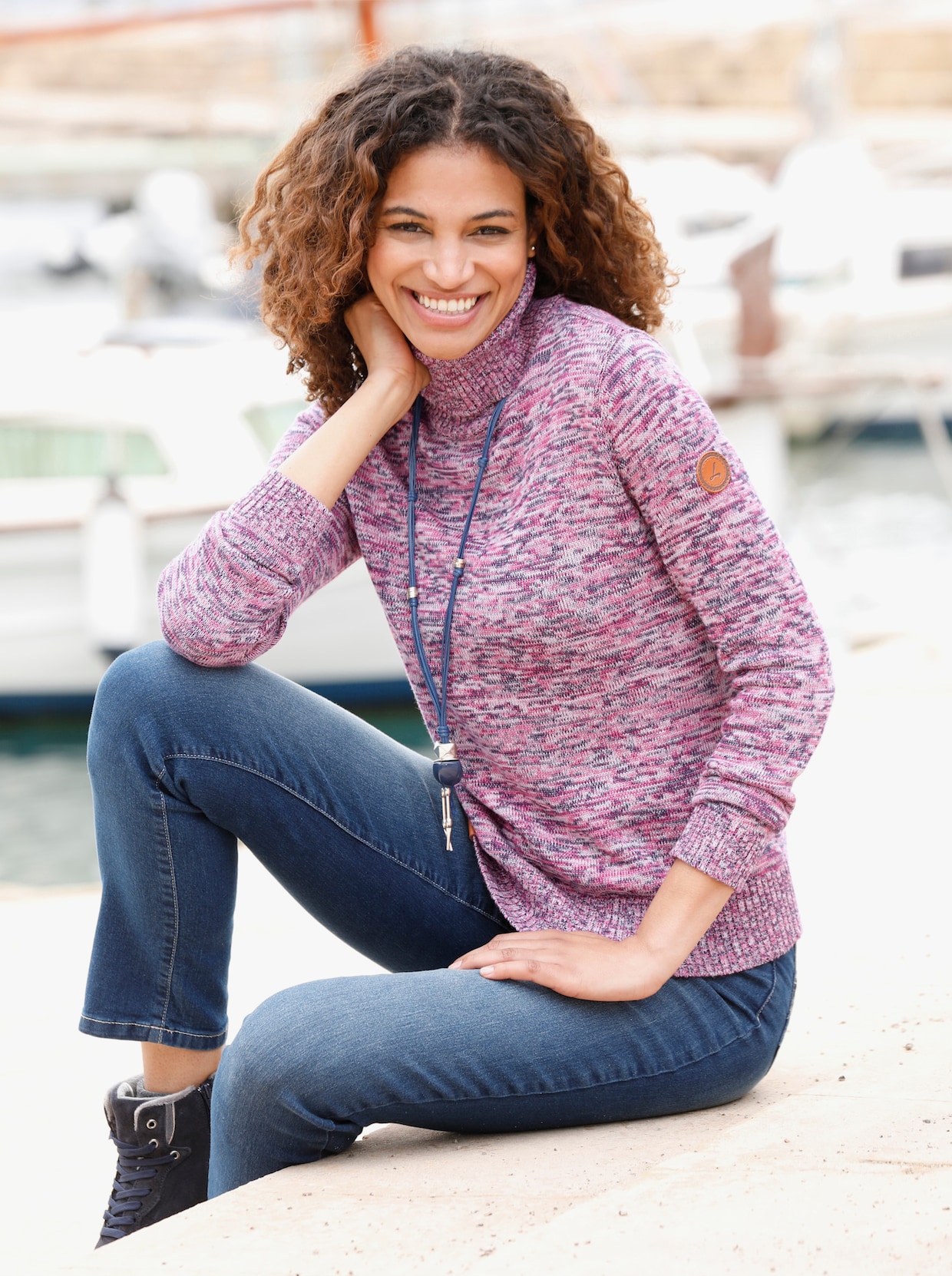 Pullover - marine-erika-meliert