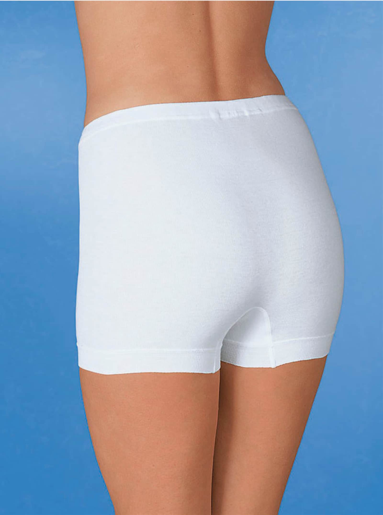 Schiesser Pagenschlüpfer mit flachen Beinabschlüssen - weiß