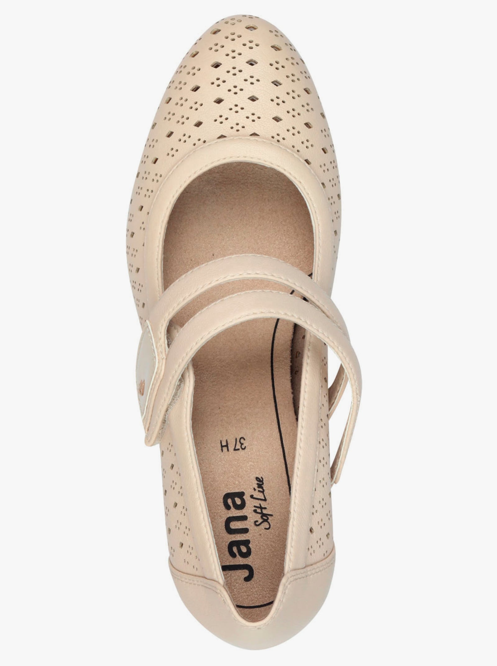 Jana Pumps mit Ristriemen - sand