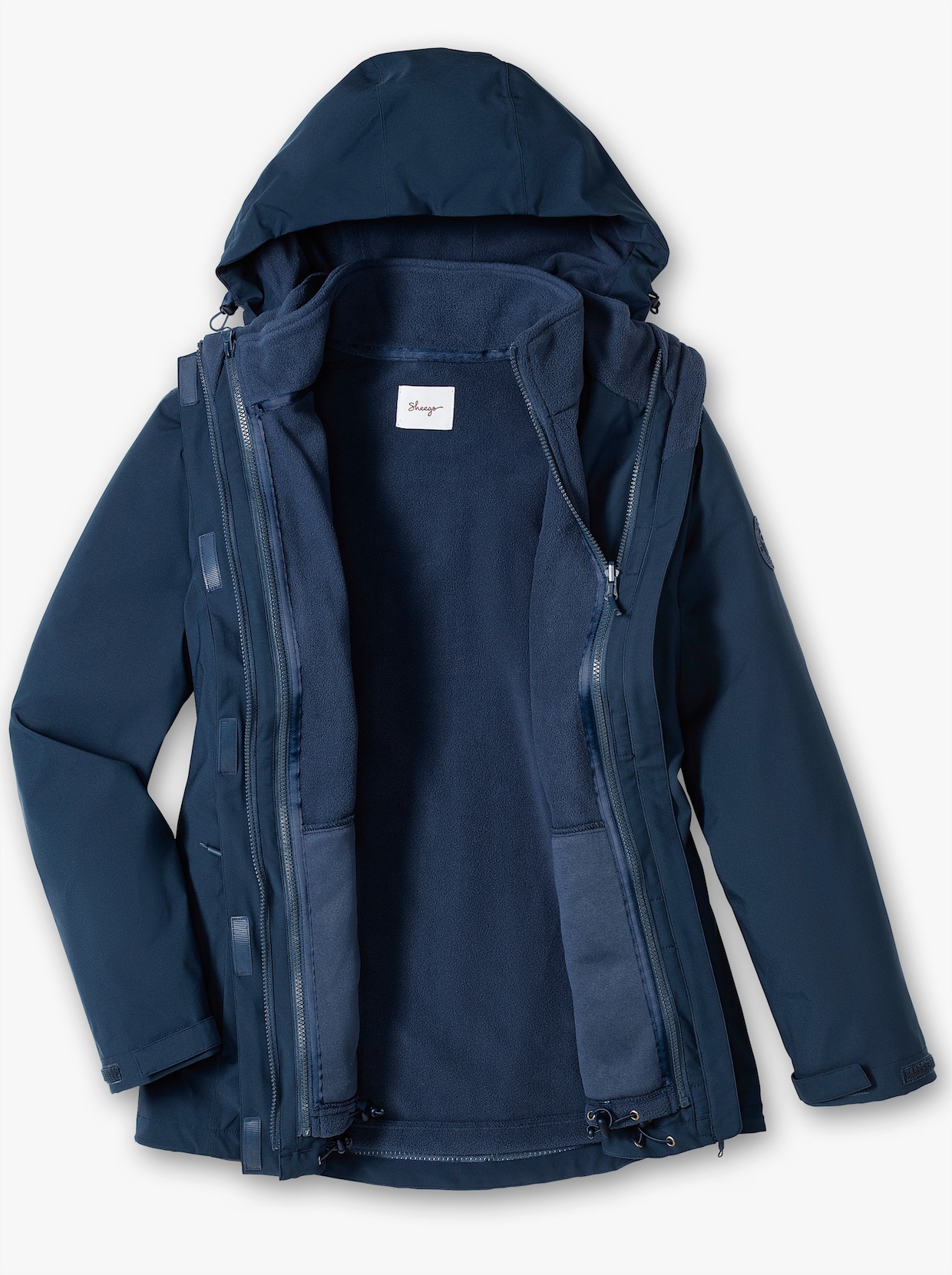 sheego Outdoorjacke - dunkelblau