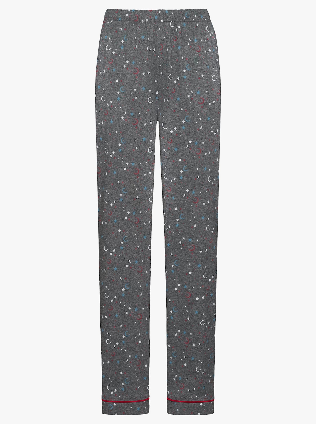 Pyjama - grau-meliert-gemustert