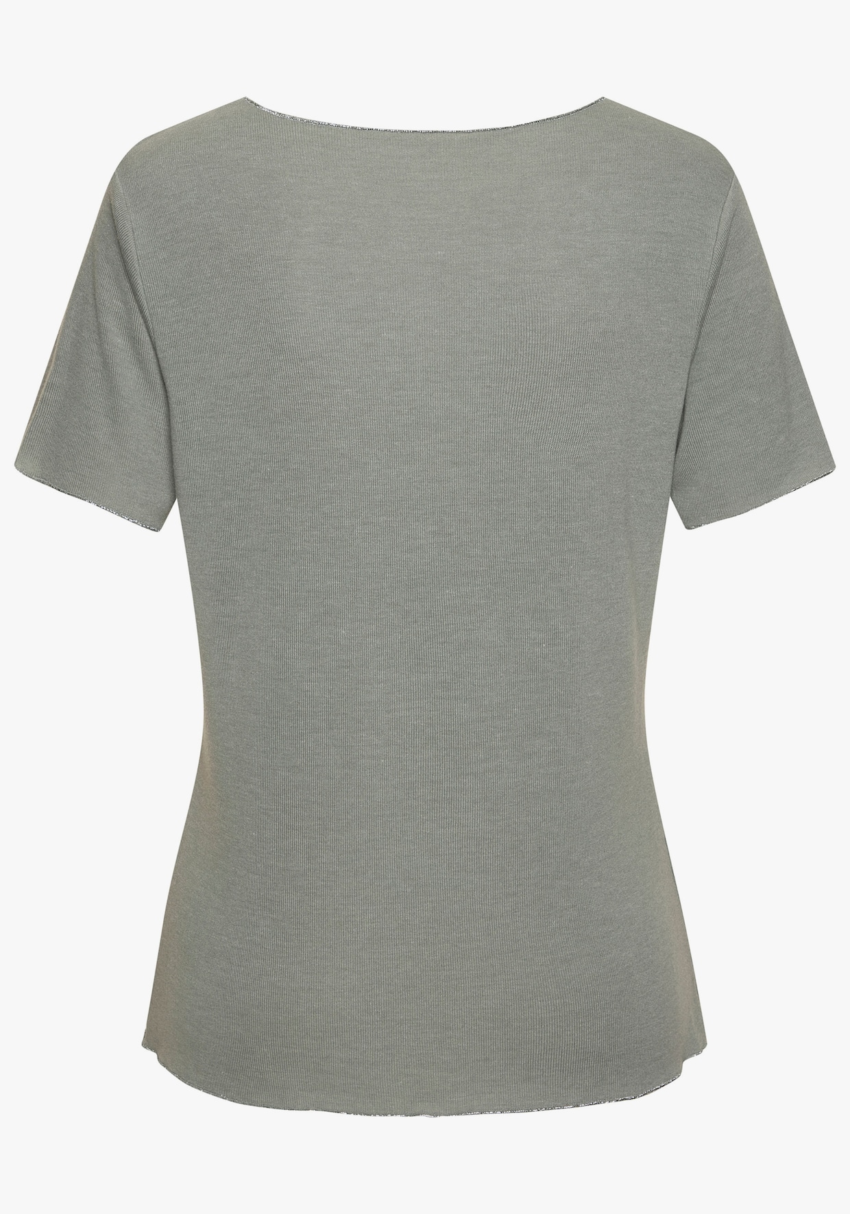 LASCANA Shirt met ronde hals - lindegroen