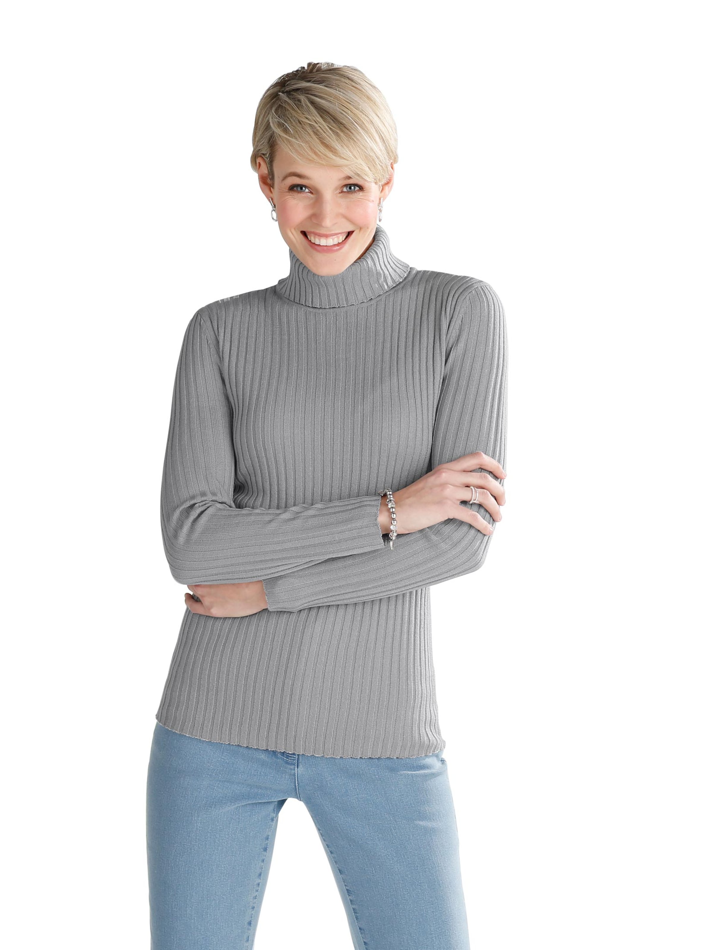 Pullover - steingrau