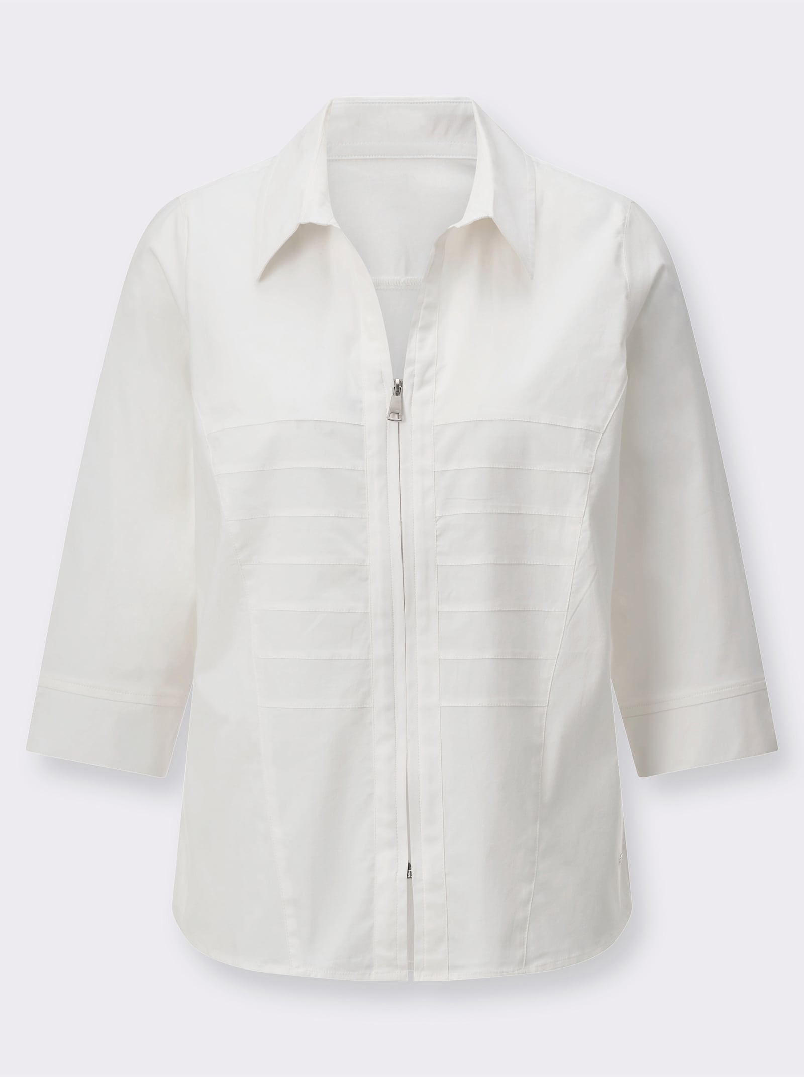 Blousejack met sierbiezen - ecru