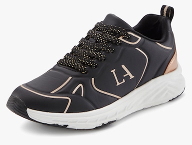 LASCANA Sneaker - schwarz/goldfarben
