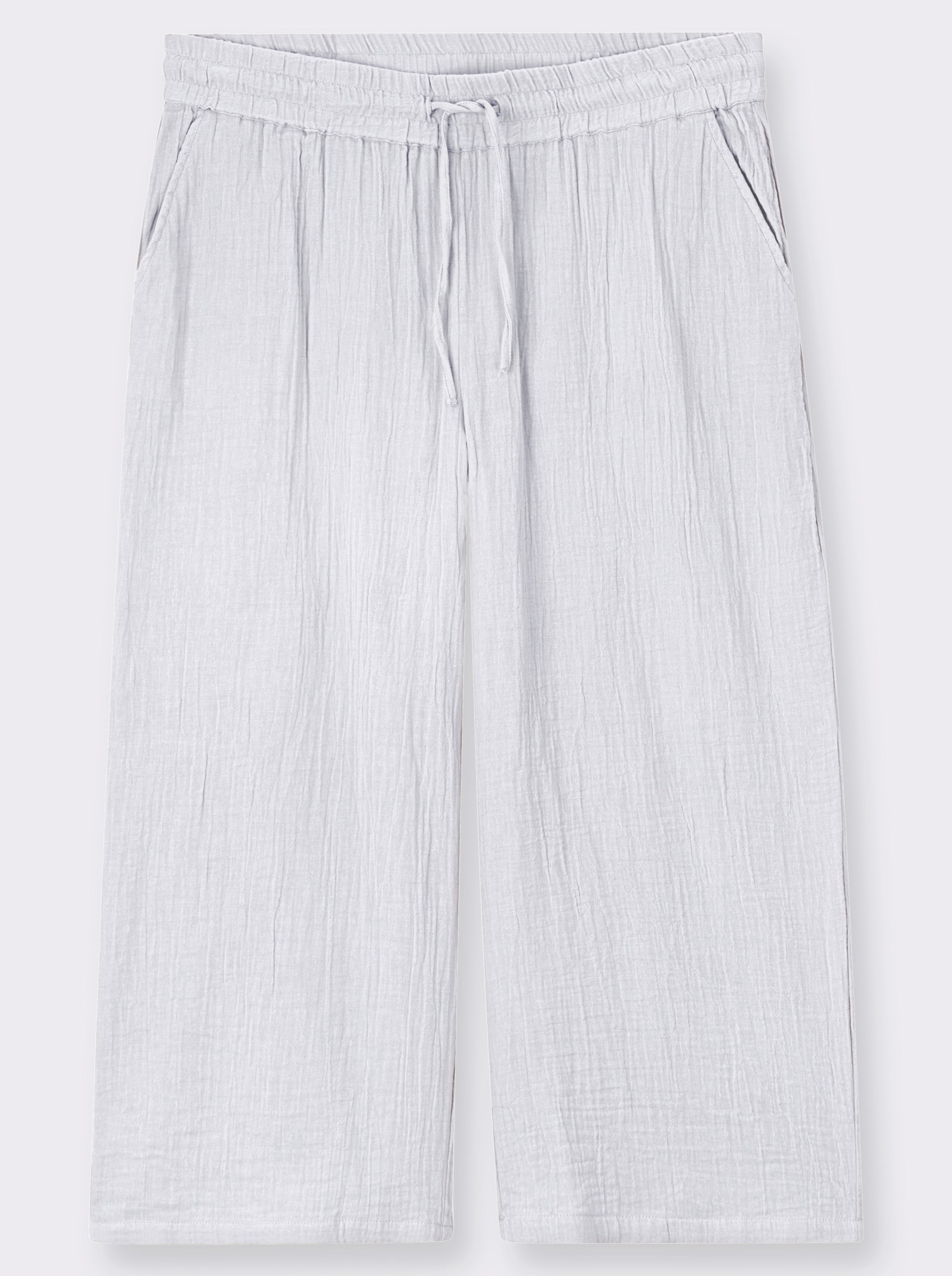 Culotte in Struktur-Qualität - weiß