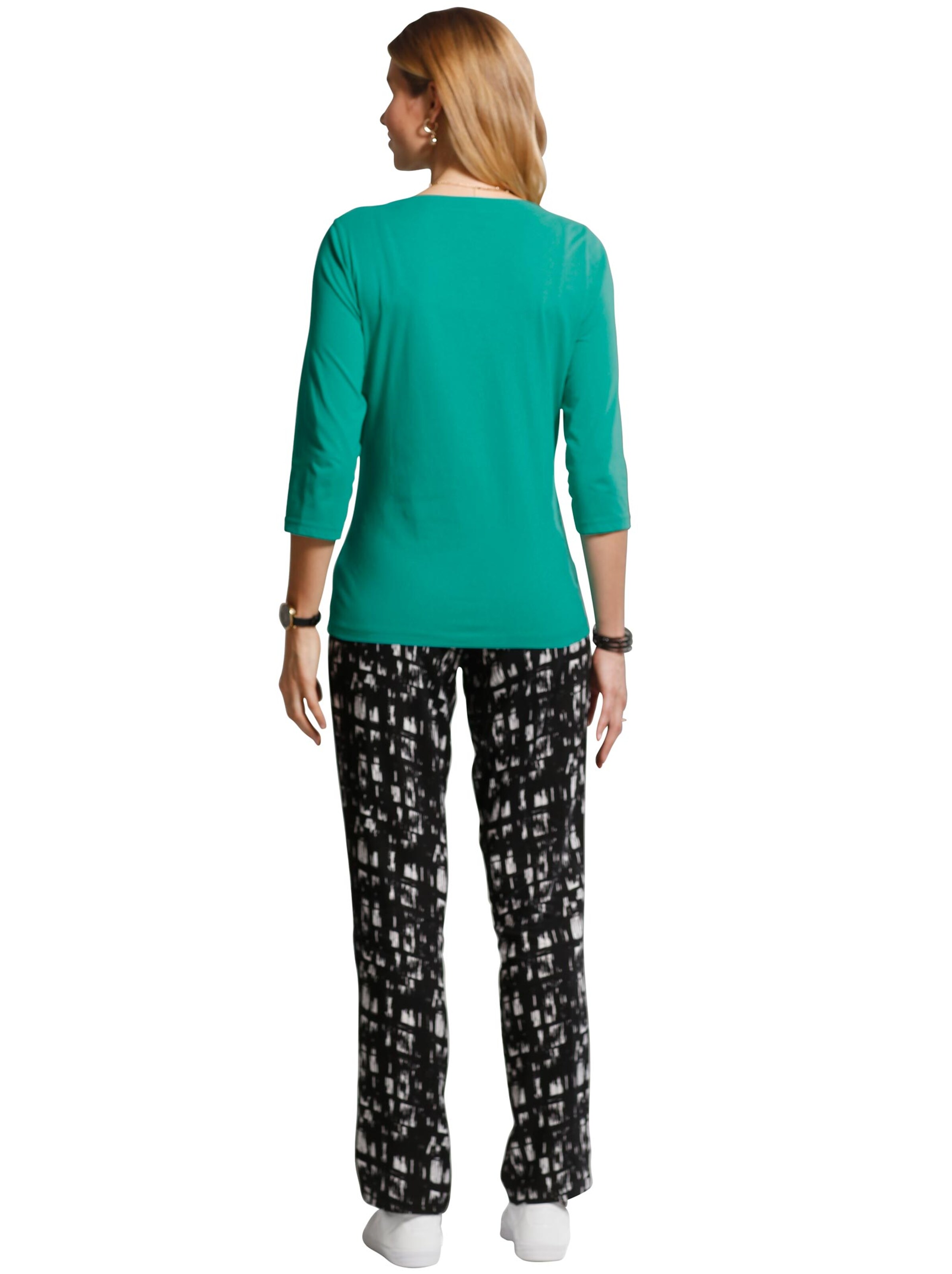 Hose - schwarz-gemustert