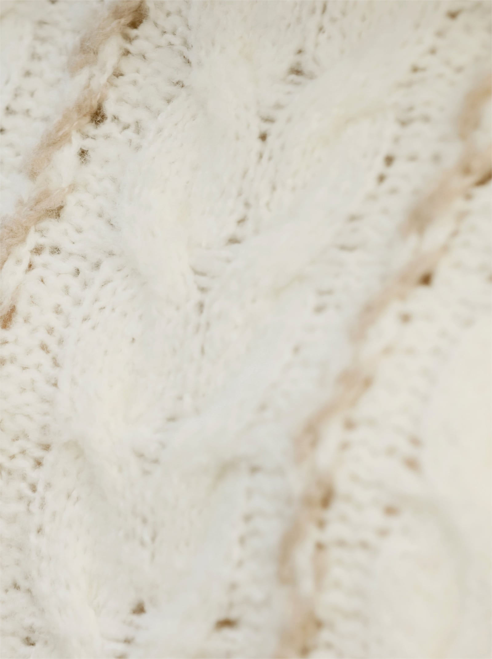 heine Strickpullover mit Zopfmuster - champagner