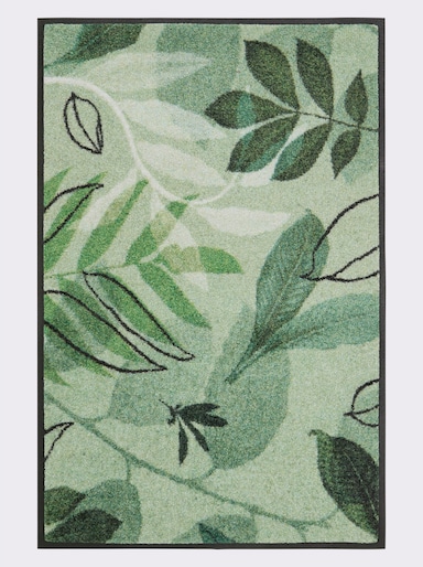 wash+dry by Kleen-Tex Fussmatte - reseda-grasgrün-bedruckt