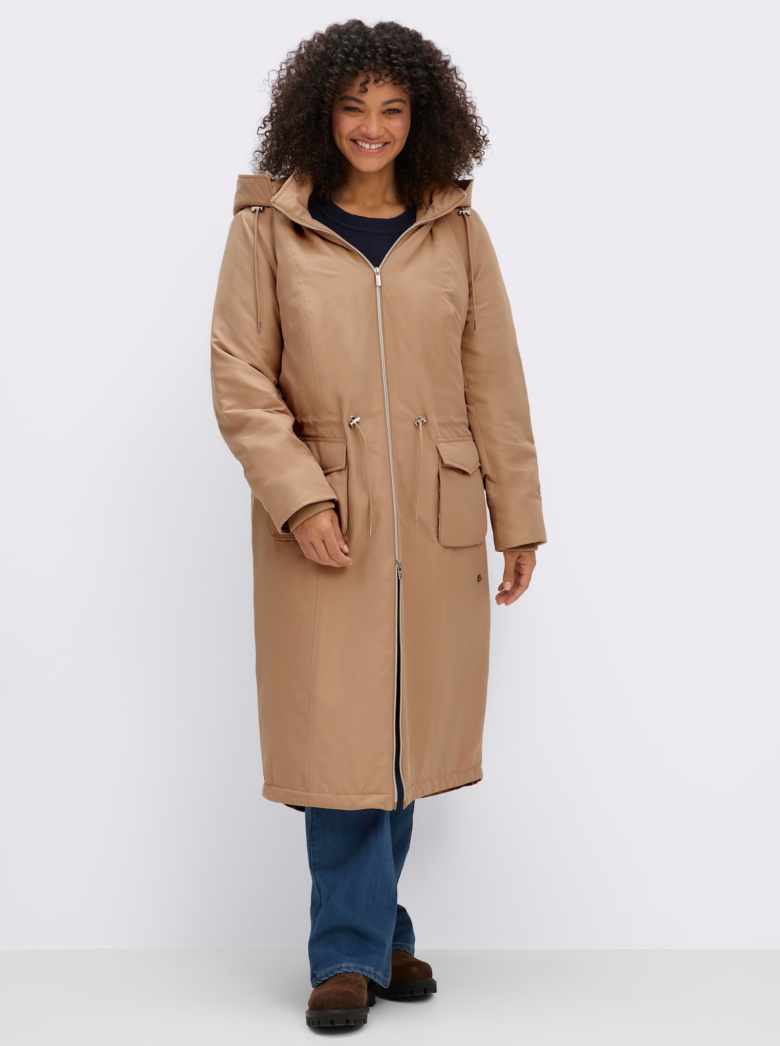 sheego Parka in wärmender Qualität - camel