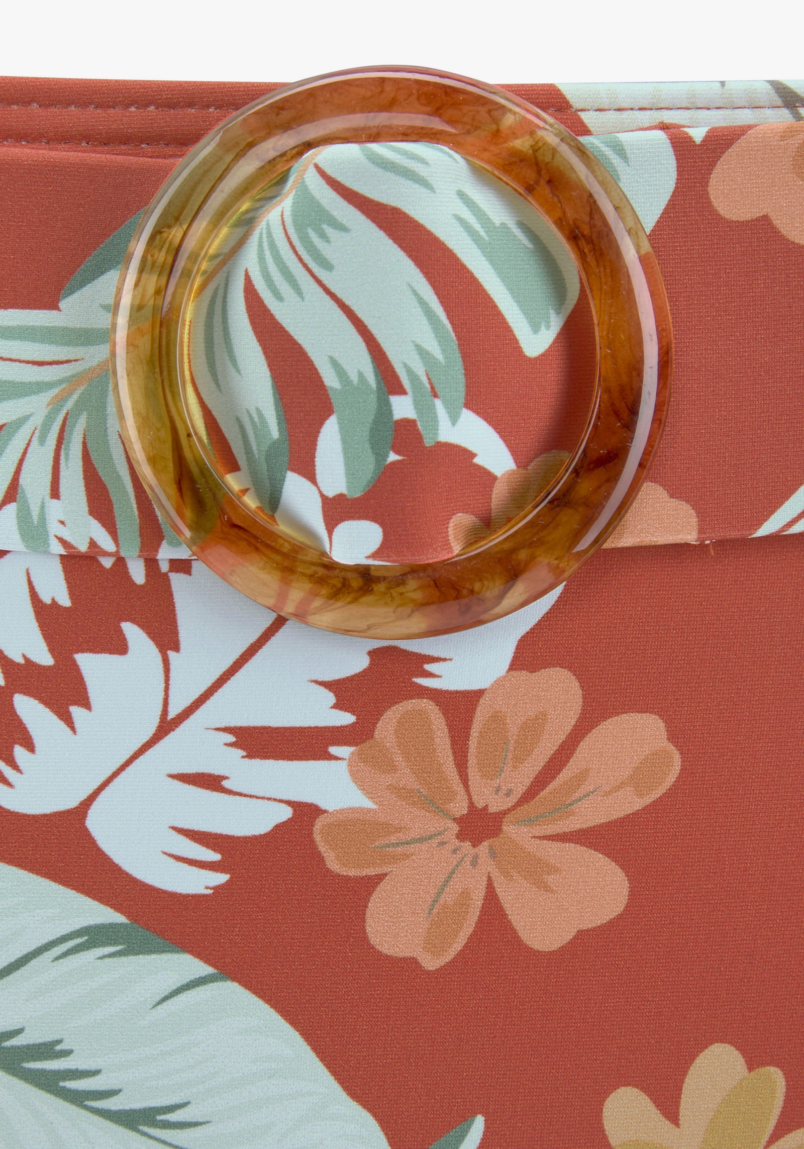 Sunseeker Highwaist-Bikini-Hose - rostrot-bedruckt