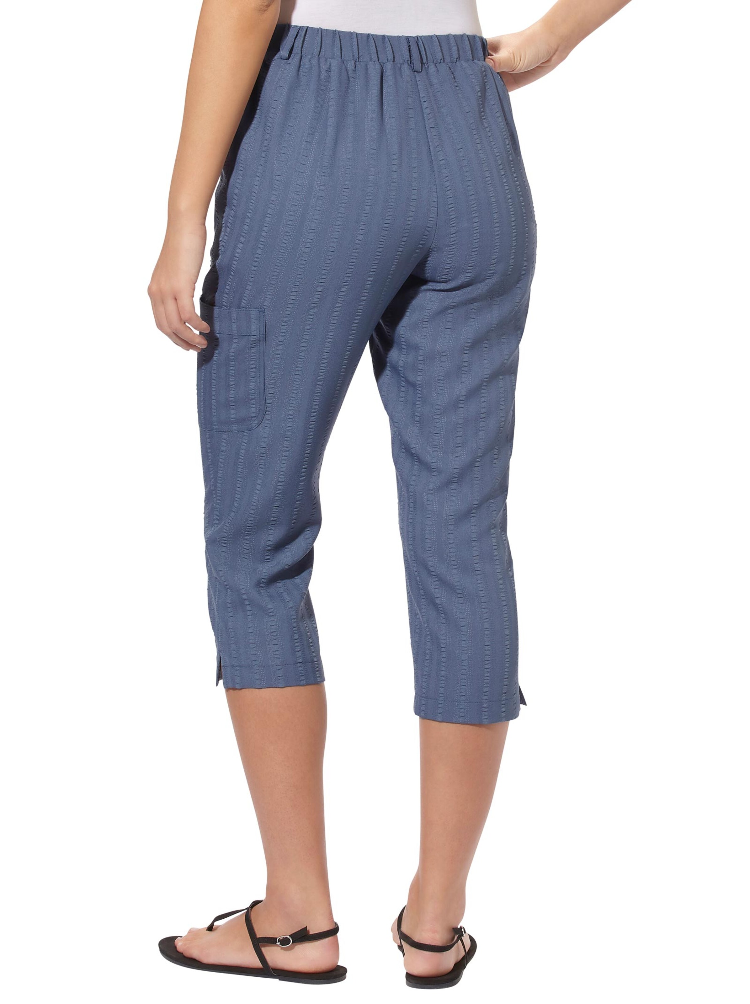 Capri-Hose - rauchblau