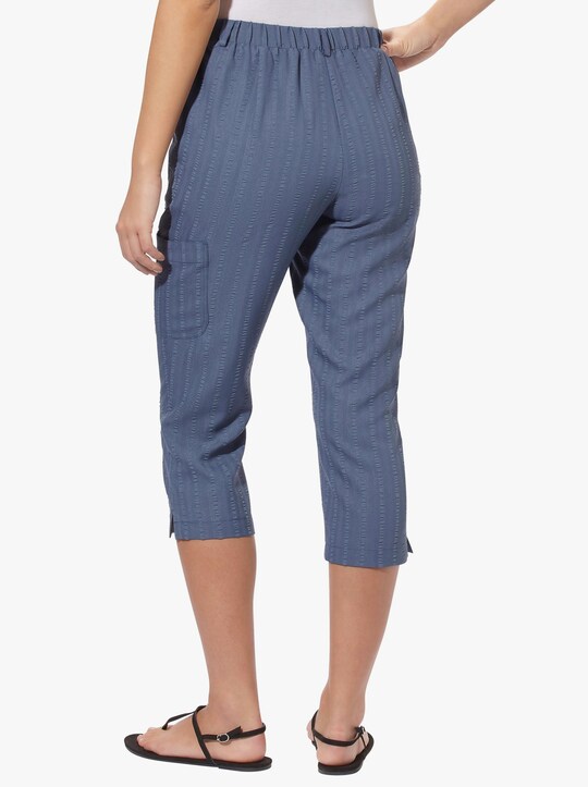 Capri-Hose - rauchblau